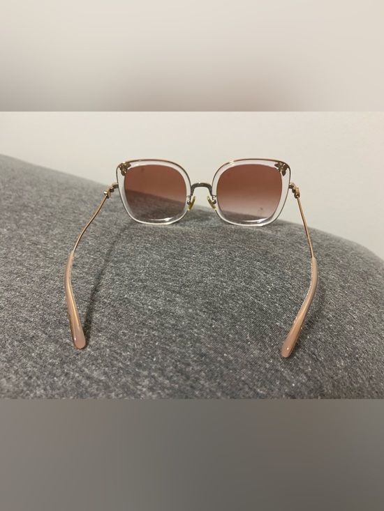 Coach Clear-Pink Frame Sunglasses with Brown Gradient Lenses main image 3